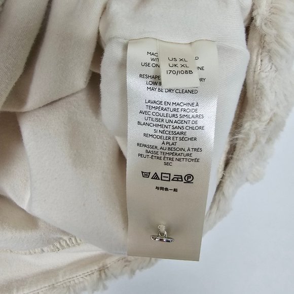 Maeve By Anthropologie Faux Fur Soft Lined Womens XL Short Sleeve Pullover Top - Picture 6 of 10